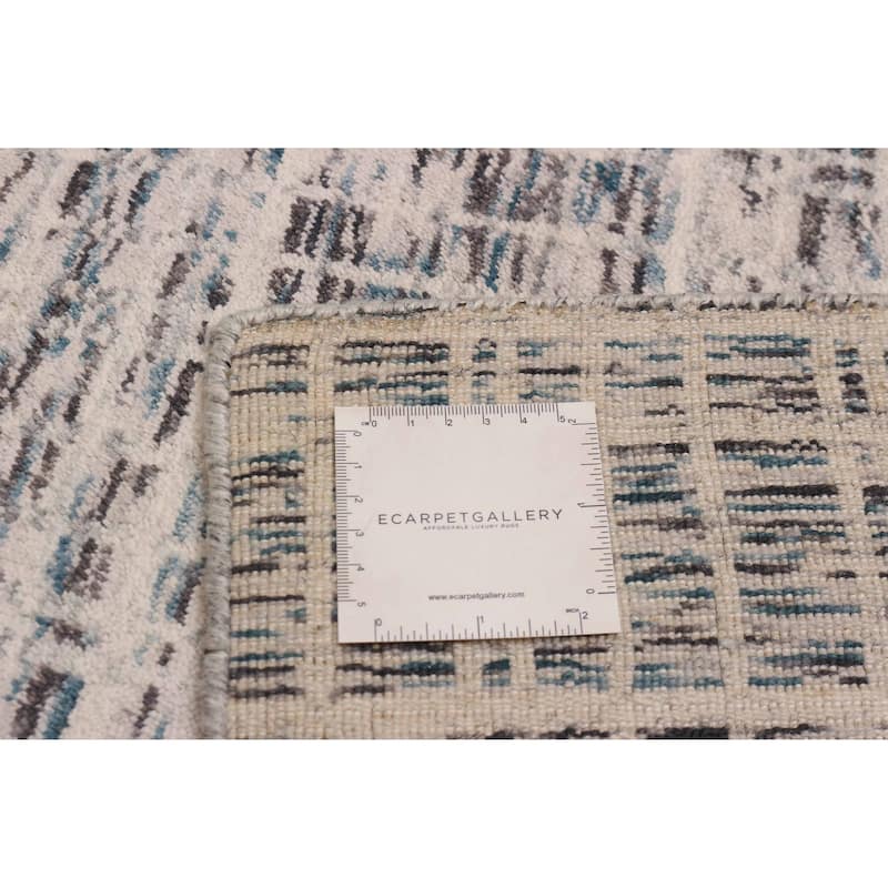 ECARPETGALLERY Hand Loomed Kashkuli Gabbeh Ivory Wool Rug - 5'2 x 7'6