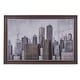 preview thumbnail 2 of 15, Grey Metal Contemporary Framed Wall Art Architecture 40 x 59 x 2