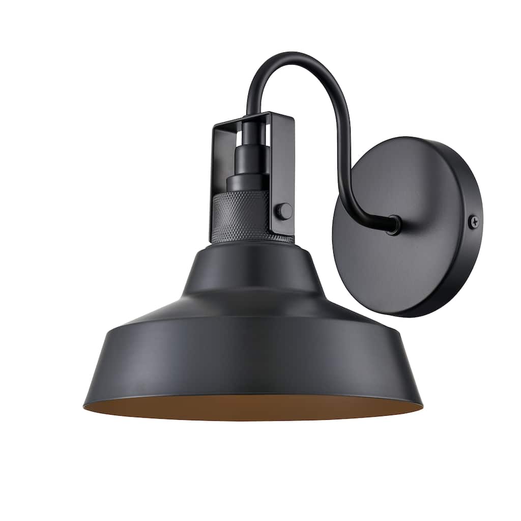Millennium Lighting Axell 1 Light Outdoor Wall Sconce in Powder Coat Black