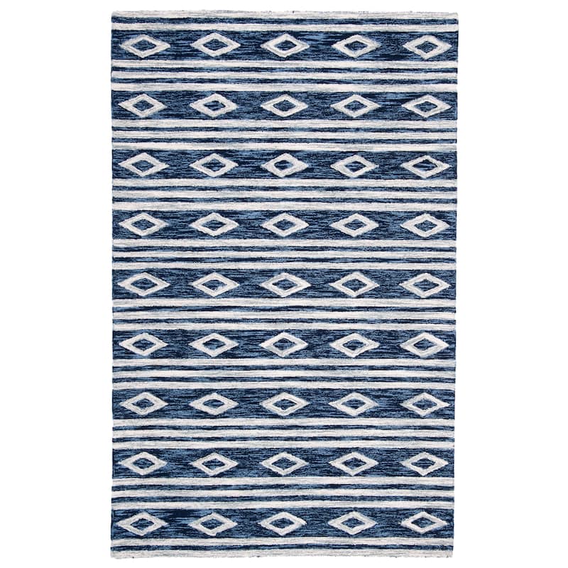 SAFAVIEH Handmade Micro-Loop Enkeleda Moroccan Wool Rug
