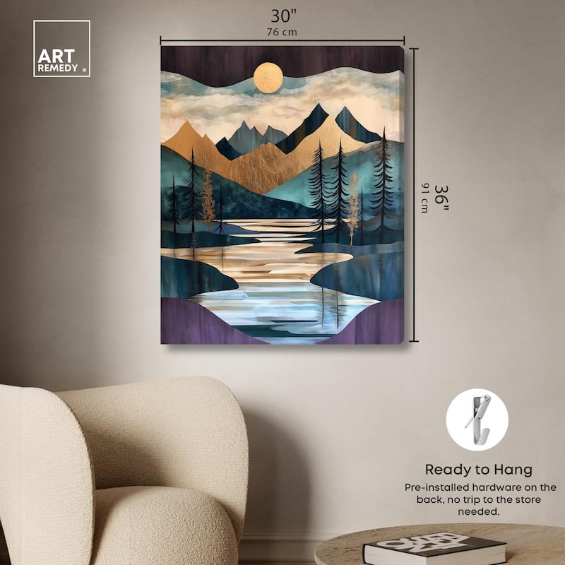 Secrets of the Lake III Canvas by Art Remedy, Gallery Wrapped