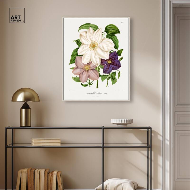 Clematis Canvas by Art Remedy