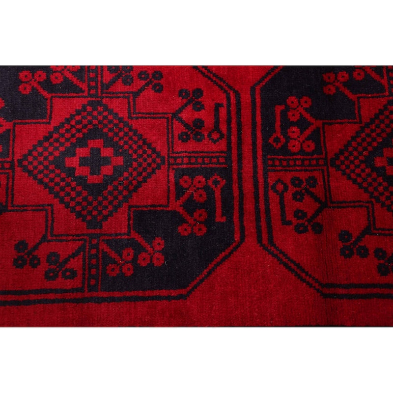 ECARPETGALLERY Hand-knotted Teimani Red Wool Rug - 3'2 x 5'10