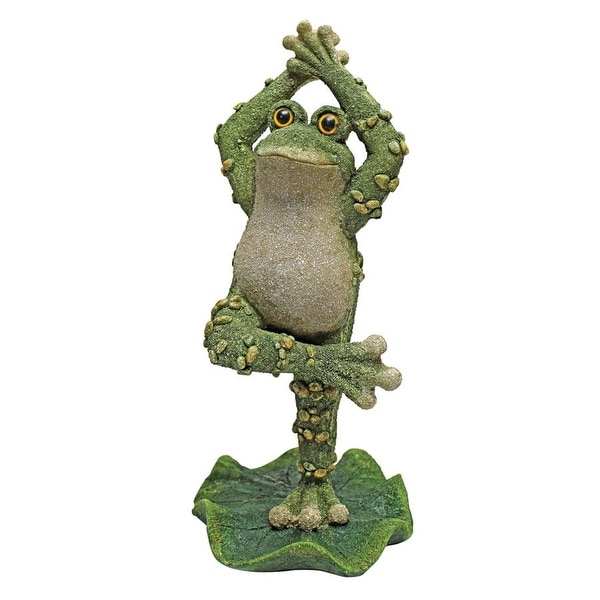 Design Toscano Boogie Down, Dancing Frog Statues: Hands Up