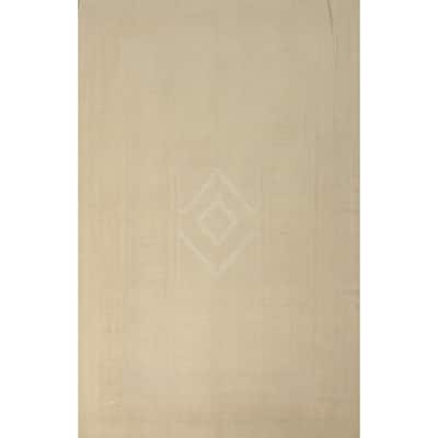 Hand Woven Oriental 100% Wool Carpet Southwestern Tribal Beige & Ivories Kilim Area Rug - 12' 10'' X 9' 4''