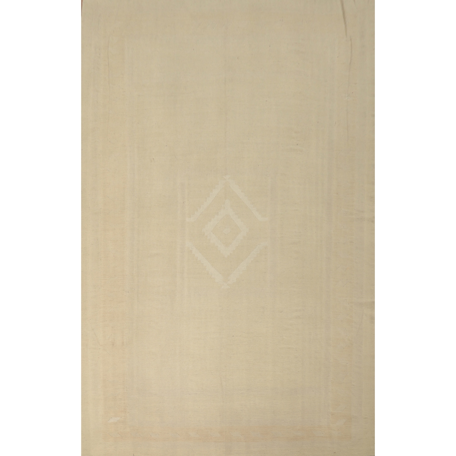 Hand Woven Oriental 100% Wool Carpet Southwestern Tribal Beige & Ivories Kilim Area Rug - 12' 10'' X 9' 4''