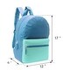 preview thumbnail 4 of 3, 24-Pack 17" Two-Tone Backpacks for Kids - Bookbags in Bulk for Elementary, Middle, and High School Students, 12 Assorted Colors