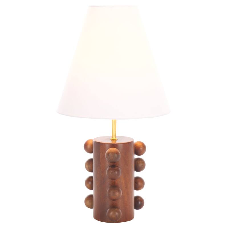 SAFAVIEH Lighting Millie Table Lamp 22-inch Wood Base Design - 12"W x 12"D x 22"H