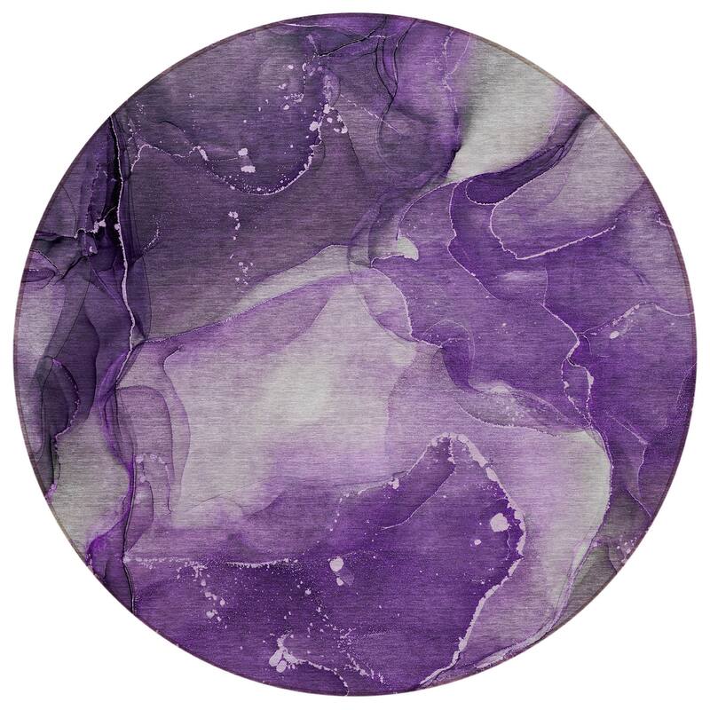 Almisi Artistic Abstract Weather Resistant Blended Style Outdoor Rug