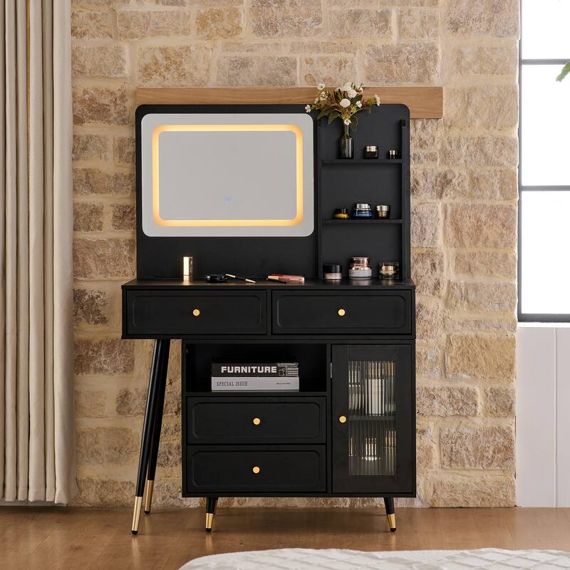Makeup Vanity with Lights,Dressing Table with Mirror
