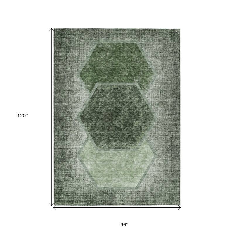 HomeRoots Geometric Transitional Rectangle Outdoor Rug