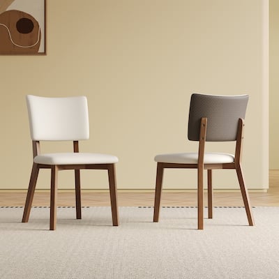 Solid Wood Dining Chair Set Of 2 Pieces, Modern Wooden-Legged Dining Chair, Suitable For Dining Room, Kitchen And Living Room