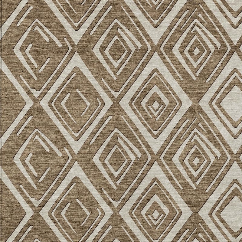 HomeRoots Geometric Transitional Rectangle Outdoor Rug