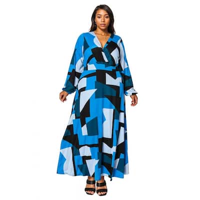 L I V D Women's Plus Size Bellaire Maxi Dress