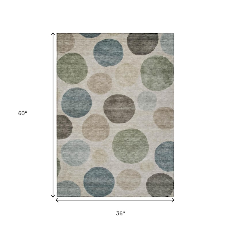 HomeRoots Geometric Transitional Rectangle Outdoor Rug