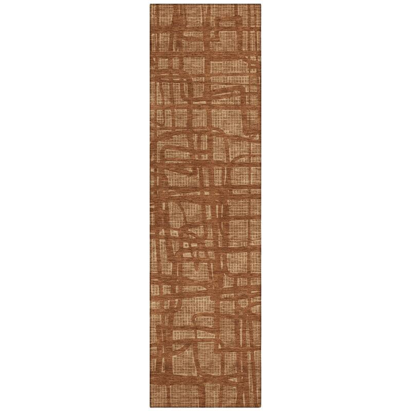 Machine Washable Indoor/ Outdoor Modern Centurion Chantille Rug