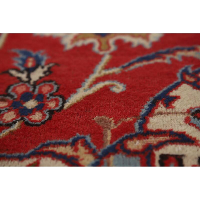Hand Knotted Oriental 100% Wool Carpet Traditional Floral Red Najafabad Area Rug - 16' 8'' X 10' 4''