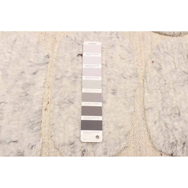 ECARPETGALLERY Hand-knotted Tangier Light Grey Wool Rug - 8'2 x 9'10