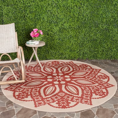 SAFAVIEH Courtyard Colette Waterproof Backyard Patio Rug