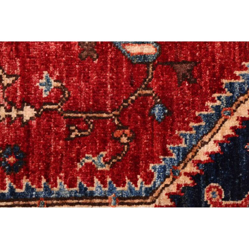 ECARPETGALLERY Hand-knotted Aryana Red Wool Rug - 5'10 x 7'10