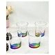preview thumbnail 2 of 1, LeadingWare DOF Oval Halo Acrylic Drinking Glasses Set of 4 (12oz) - 3.5" W x 3.5" L x 3.93" H