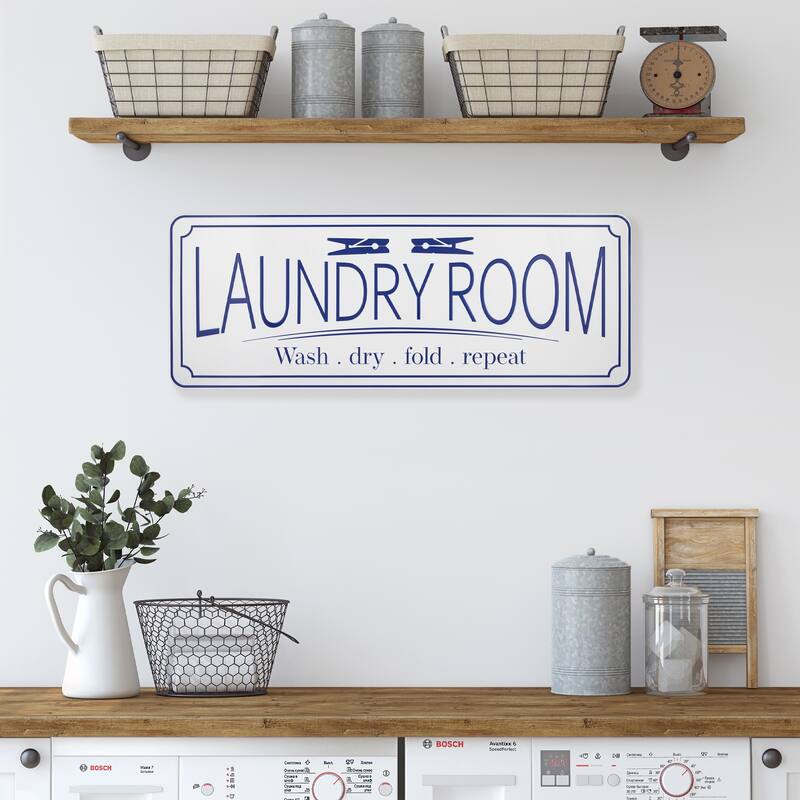 Laundry Room Metal Wall Sign - 36.25"