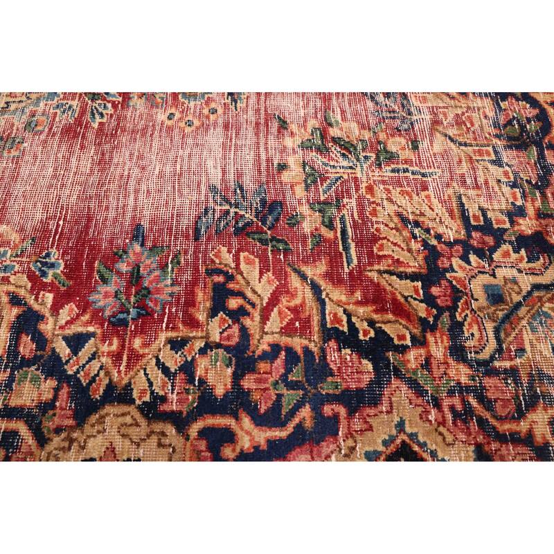 ECARPETGALLERY Hand-knotted Antalya Vintage Burgundy Wool Rug - 4'9 x 7'7
