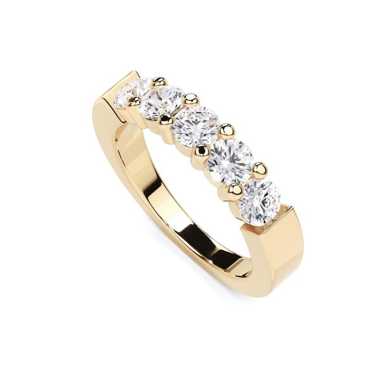 Vault Classics 1.25ct TW Natural Diamond Band (I VS2) - 5 - Yellow