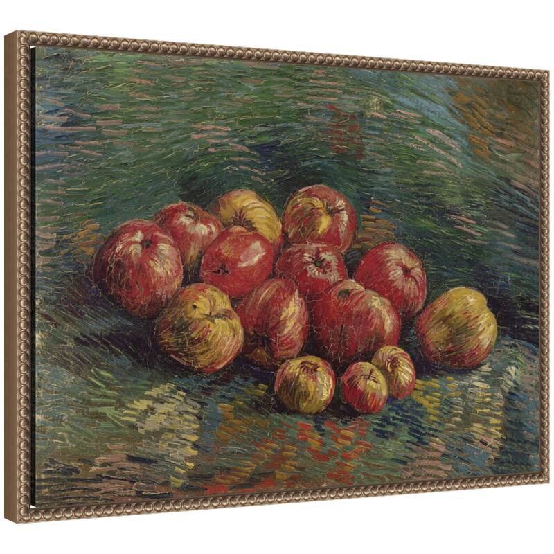 Kate and Laurel Apples 1887 Vincent van Gogh by Nostalgia Prints Framed Canvas Wall Art Print - 24x18