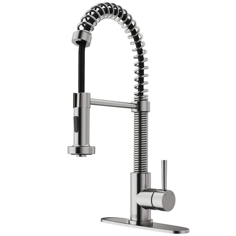 VIGO Edison 19" H Single Handle Pull-Down Sprayer Kitchen Faucet