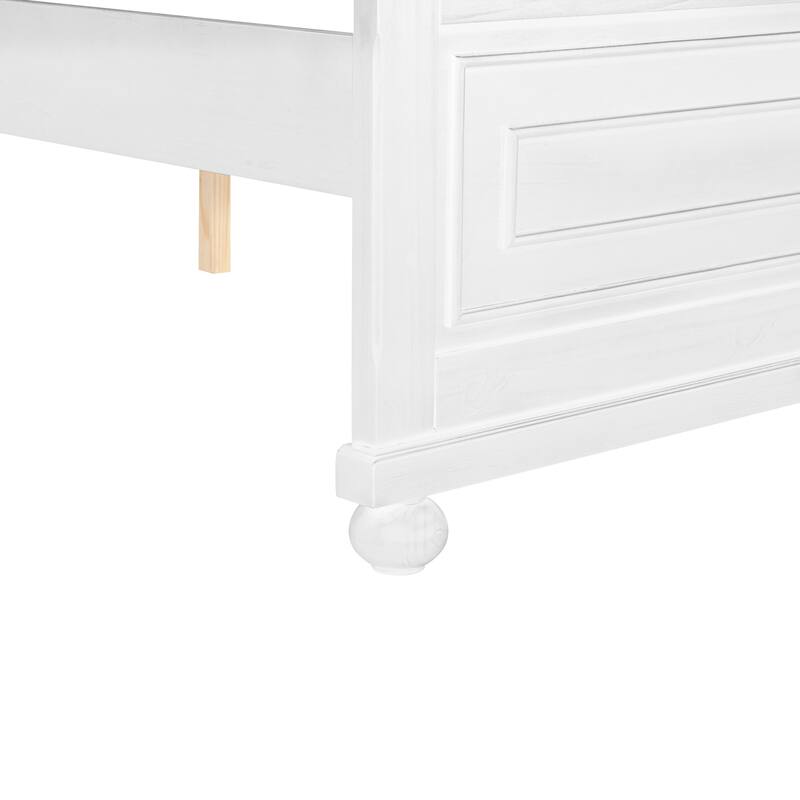King Size Bed with Tall Headboard & Footboard