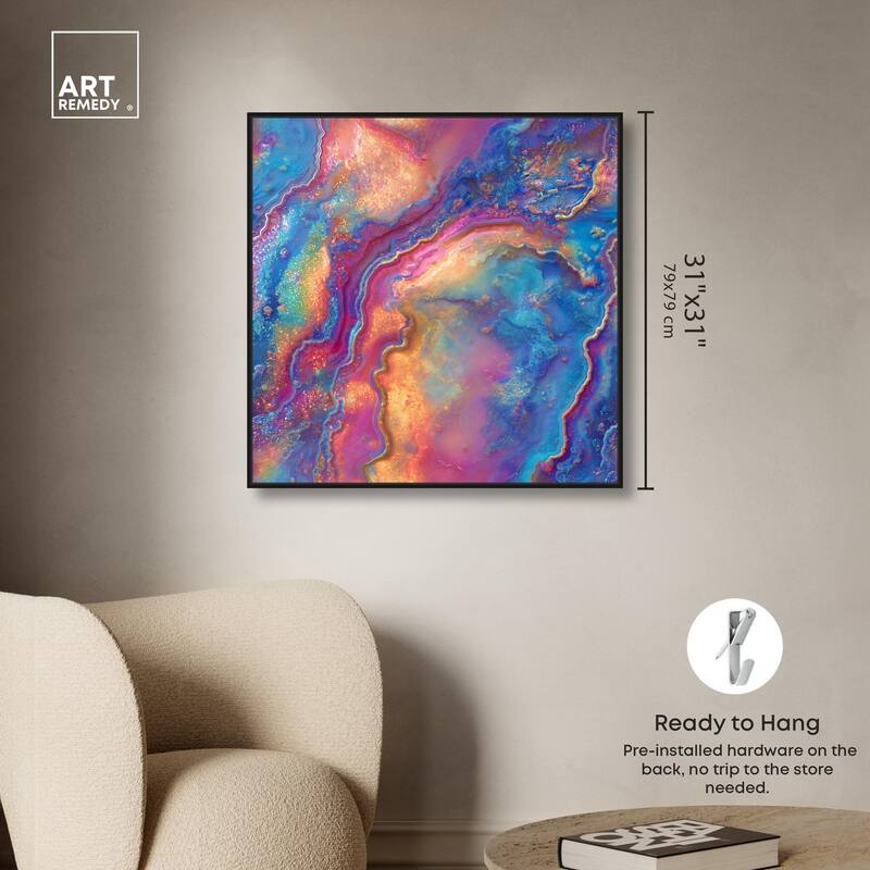 Glittering Spectrum II Canvas by Art Remedy