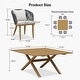 preview thumbnail 18 of 23, PURPLE LEAF Outdoor patio Dining Set for Garden Deck Wicker Table and Chairs Set-7/9/11 Piece