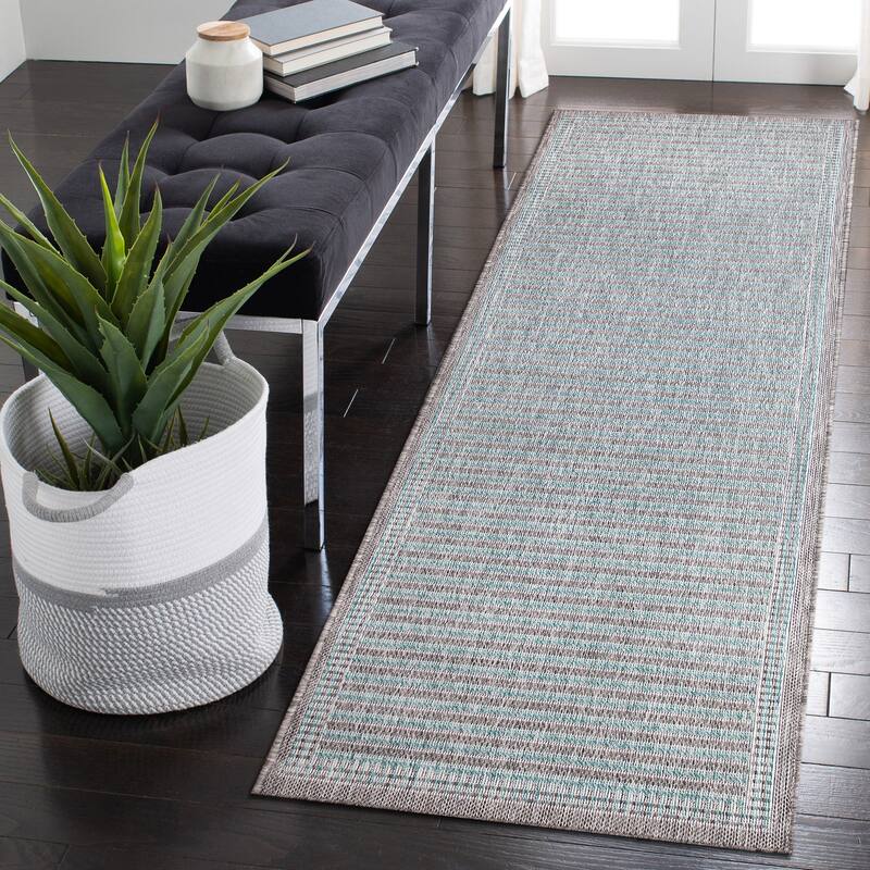 Liora Manne Malibu Simple Border Indoor/Outdoor Rug