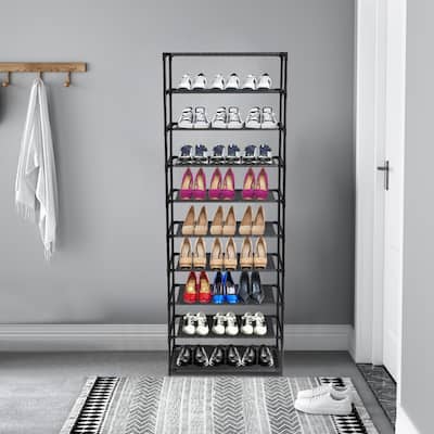 3/10-Tier Shoe Rack Entryway Shoe Shelf Organizer
