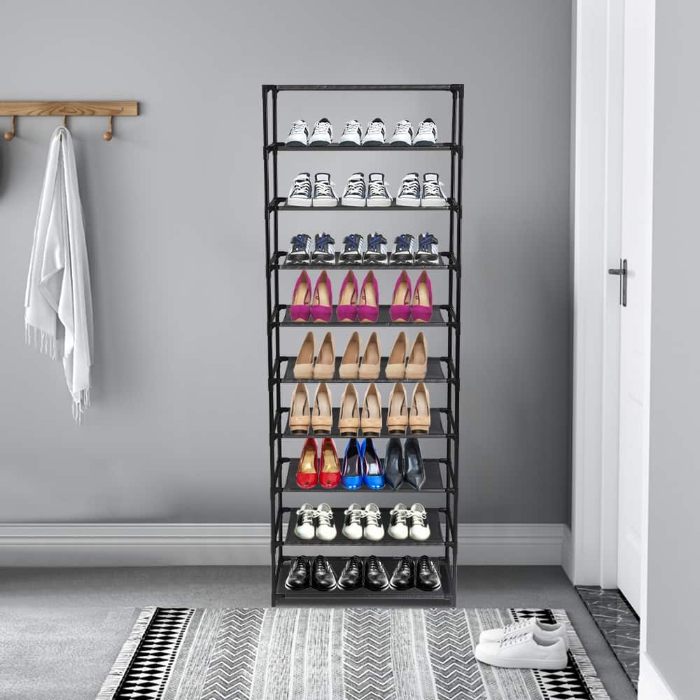 3/10-Tier Shoe Rack Entryway Shoe Shelf Organizer