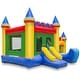 preview thumbnail 2 of 5, Commercial Castle Inflatable Bounce House with Slide
