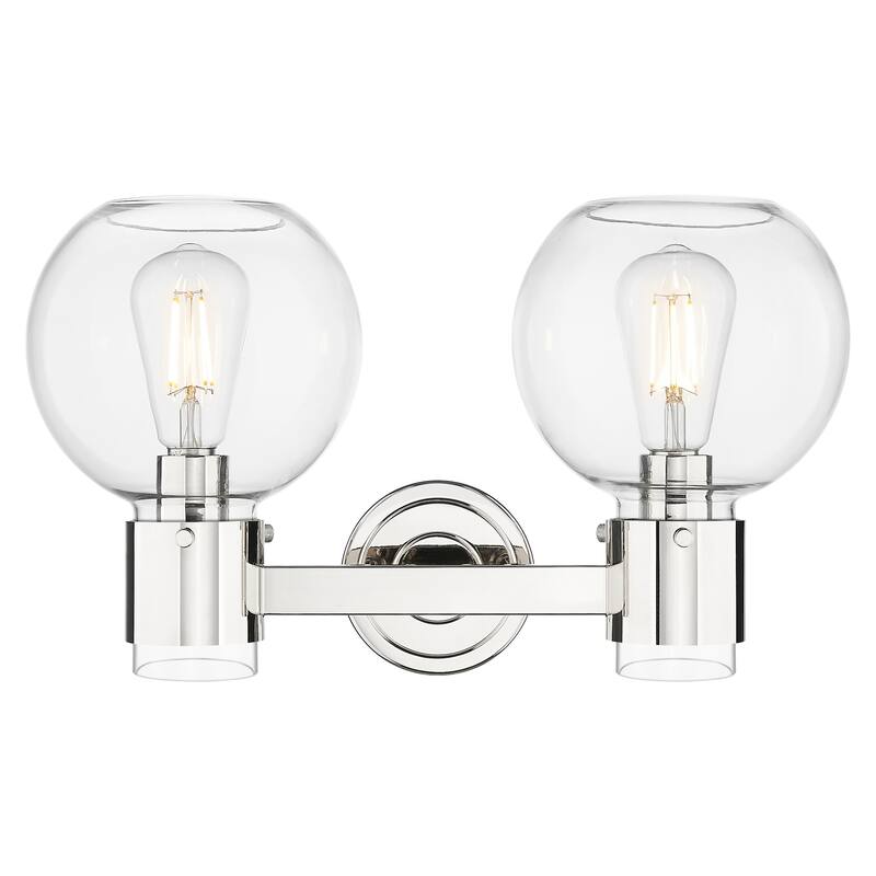 Innovations Lighting 464-2W-G464B-7CL Lawton Sphere 2 Light 16" Wide