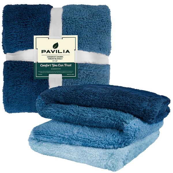Blue ombre hotsell throw blanket