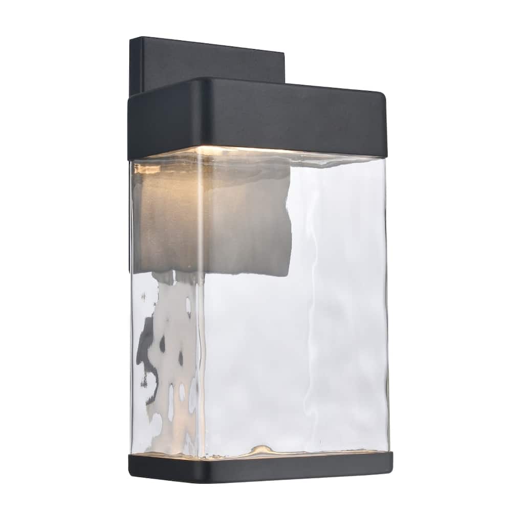 Cornice High Integrated LED Outdoor Sconce - Charcoal Black