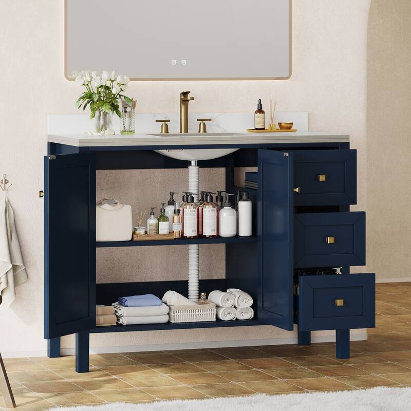Moasis 36"/40"/ 47" Bathroom Vanity Cabinet with Sink