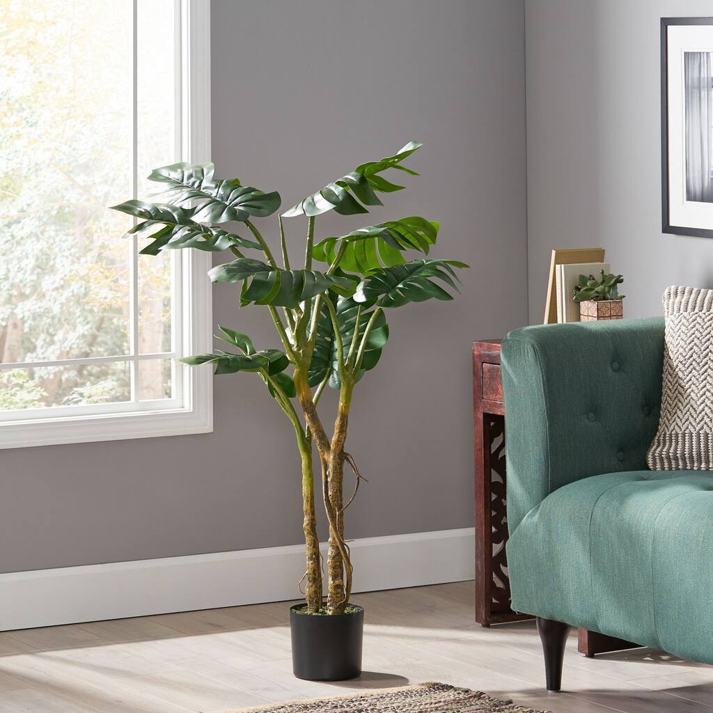 120cm Artificial Monstera Tree