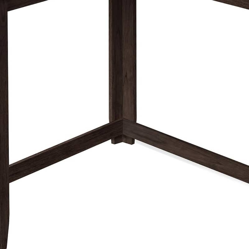 HomeRoots 36" Espresso Wood Distressed Frame Console Table - 35.5' X '32' X '35.5