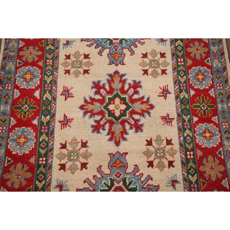 Kazak Oriental Foyer Rug Handmade Traditional Wool Carpet - 2'9" x 4'3"