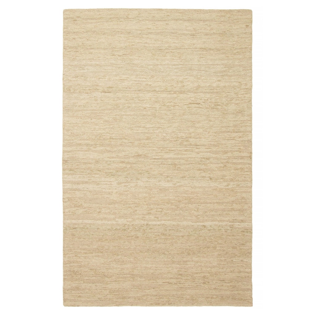 ECARPETGALLERY Hand Tufted Timeless Olive Wool Rug - 5'1 x 8'1