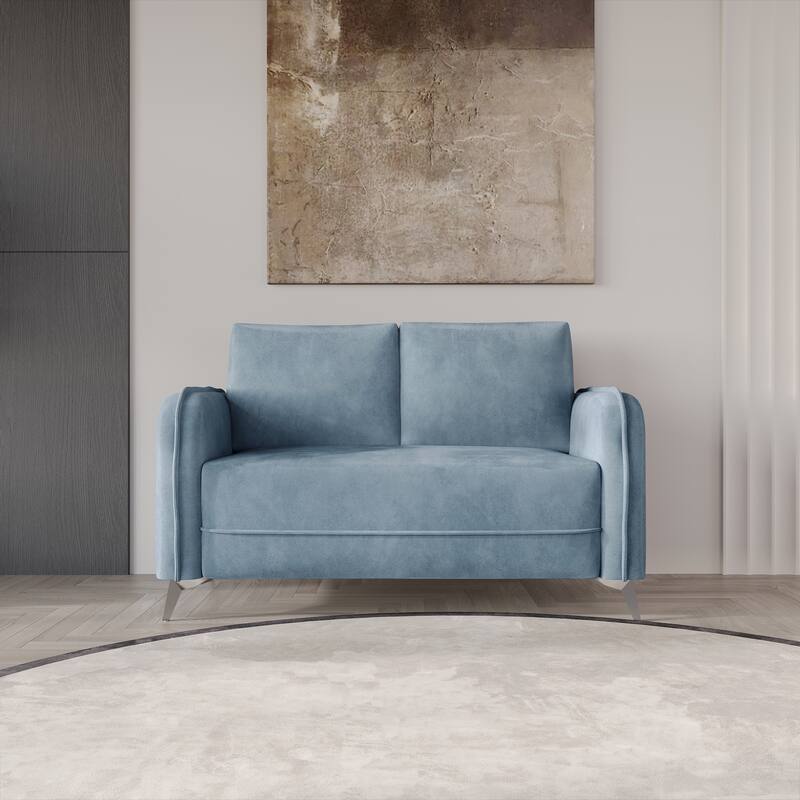 CraftPorch Luxurious Velvet Upholstered Loveseat - N/A