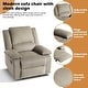 preview thumbnail 26 of 79, Vegan Leather Upholstered Push Back Manual Recliner Chair