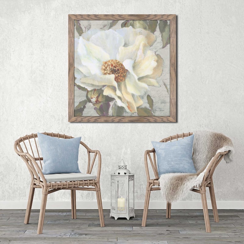 "Blooming Peony Letter II" by Lanie Loreth Print on Acrylic