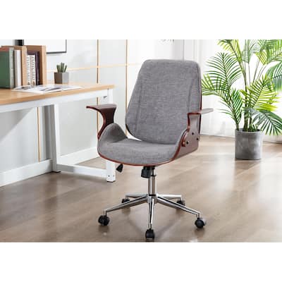 Porthos Home Colter Fabric Mid-Century Office Chair