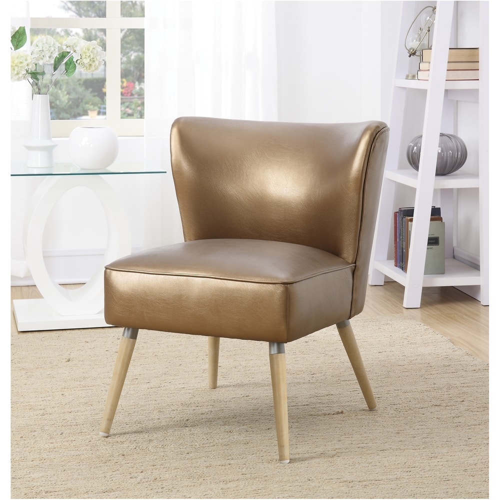 Amity Side Chair in Sizzle Pewter Fabric with Solid Wood Legs